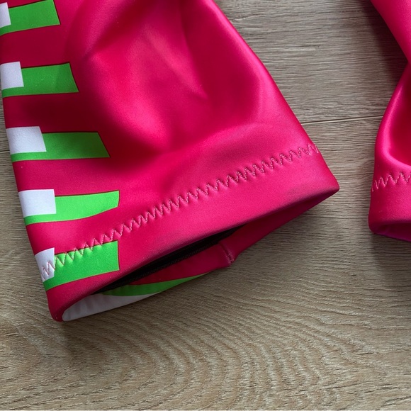 Spyder Performance GS Ladies Large Ski Race Suit in Taffy Pink Bryte Green color - Picture 11 of 16